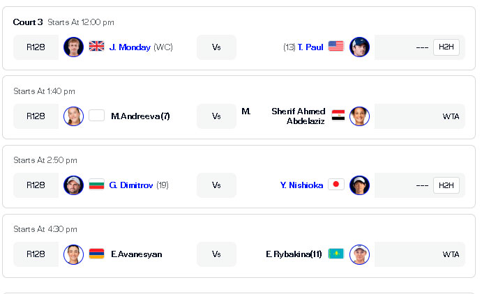 wimbledon pista3 martes1 2025