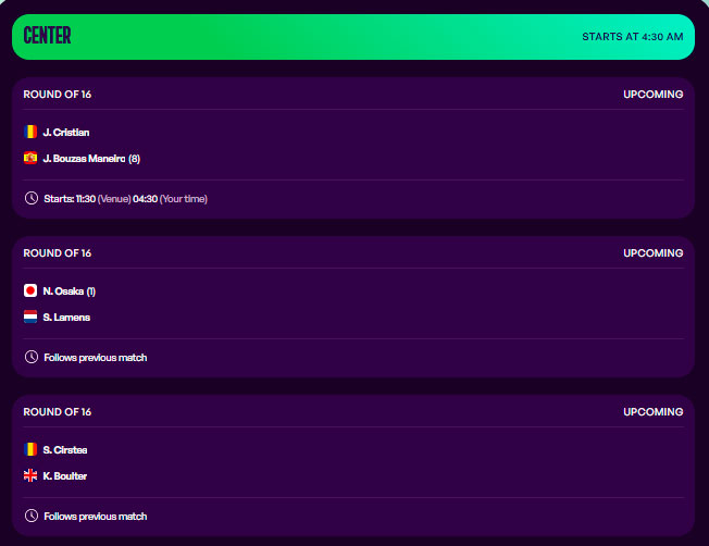 wta osaka miercoles15 2025